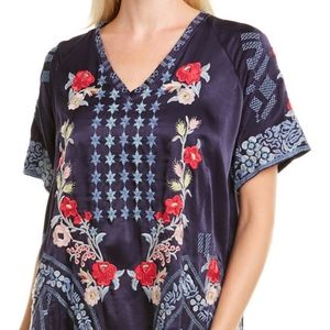 Johnny Was Cassandra Satin Blouse NWT